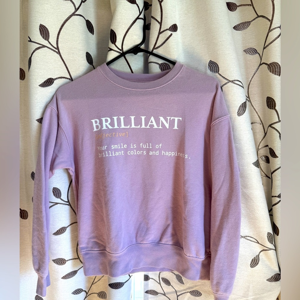 Light Purple Crewneck Sweatshirt.